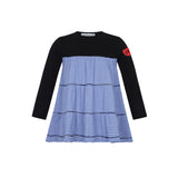 Little Parni Varsity Mock Jumper (K618) - Royal Blue/White (Long Sleeve)