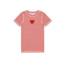 Load image into Gallery viewer, Little Parni Striped T-shirt (K621) - Coral/Pink (Short Sleeve)