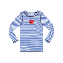 Load image into Gallery viewer, Little Parni Striped T-shirt (K622) - Royal Blue/White (Long Sleeve)