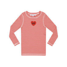 Load image into Gallery viewer, Little Parni Striped T-shirt (K622) - Coral/Pink (Long Sleeve)