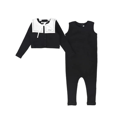 Little Parni Toddler Romper Set (K632) - Black