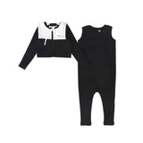 Little Parni Toddler Romper Set (K632) - Black
