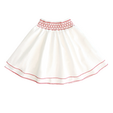 Little Parni Smocking Skirt (K643) - White