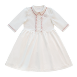 Little Parni Pico Dress (K646) - White (3/4 Sleeve)
