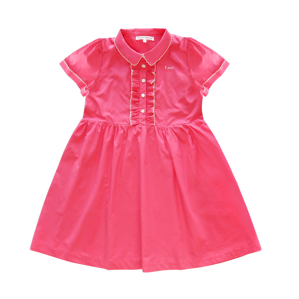 Little Parni Pico Dress (K666) - Pink (Short Sleeve)