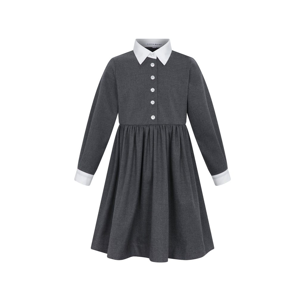 Little Parni Girls Dress (K681) - Grey