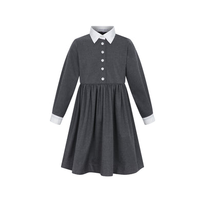 Little Parni Girls Dress (K681) - Grey