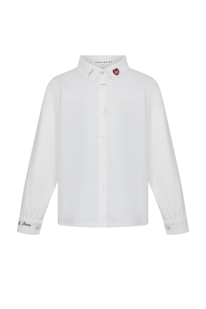 Little Parni Girls Shirt (K686) - White