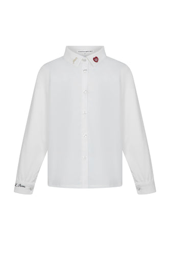 Little Parni Girls Shirt (K686) - White