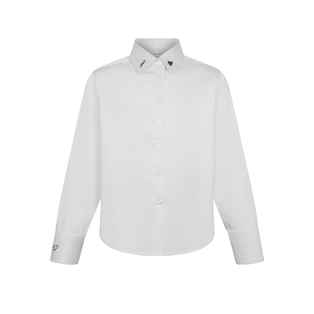 Little Parni Teen Shirt (K687) - White/Grey