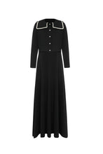 Load image into Gallery viewer, Little Parni Teen Maxi And Cardigan Set (K693) - Black