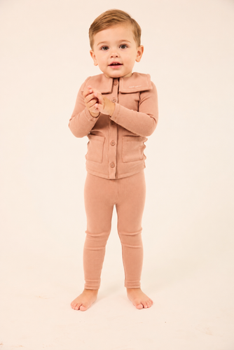 Little Parni Toddler Cardigan Set (K694) - Pink