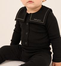 Load image into Gallery viewer, Little Parni Toddler Cardigan Set (K694) - Black