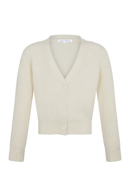 Little Parni Chunky Cardigan (K699) - Ivory