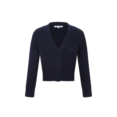 Little Parni Chunky Cardigan (K699) - Navy Blue