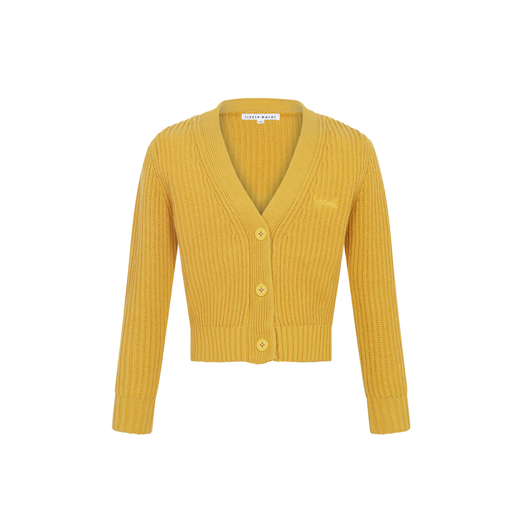 Little Parni Chunky Cardigan (K699) - Yellow