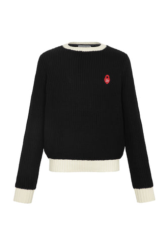 Little Parni Teen Chunky Sweater (K714) - Black