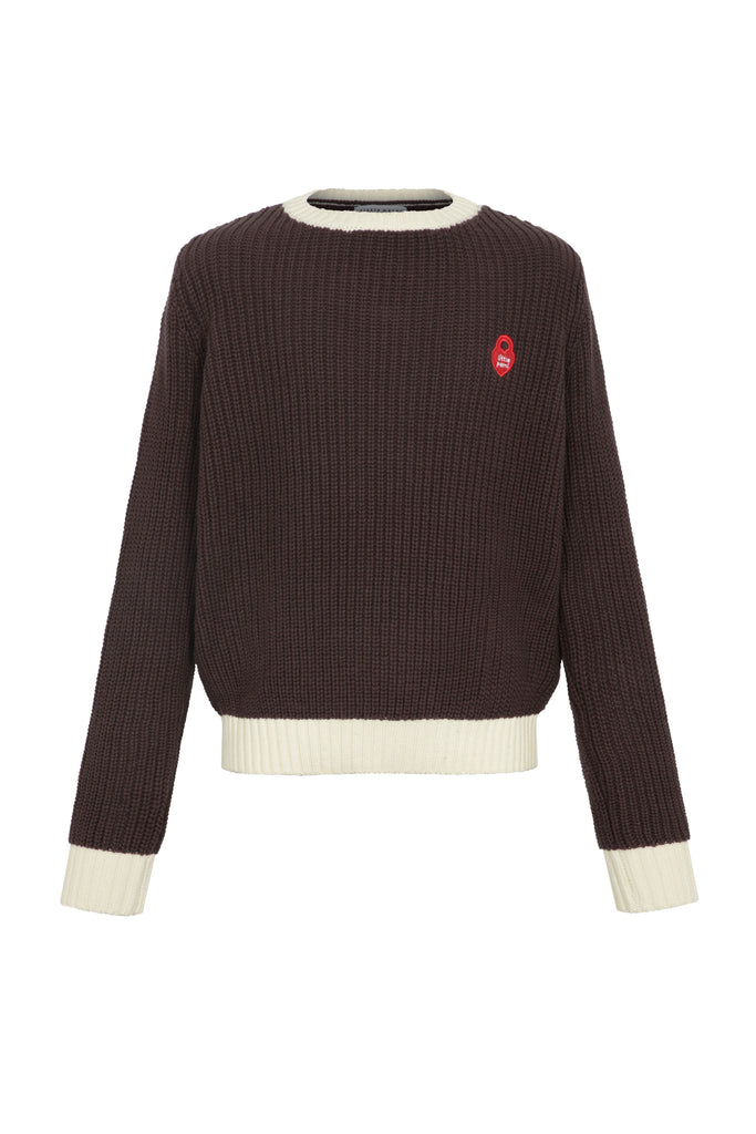 Little Parni Teen Chunky Sweater (K714) - Brown