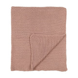 Mema Knits Super Chunky Knit Blanket - Pale Pink