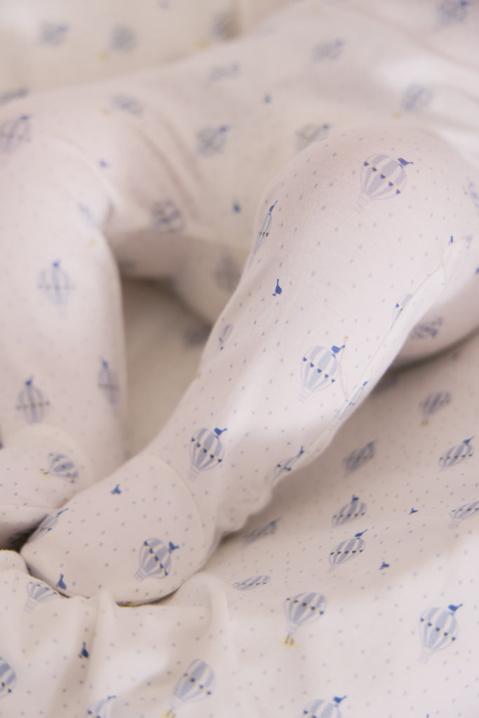 Kipp Baby Up & Away Footie And Hat - Blue