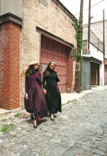Load image into Gallery viewer, Urban Edge Knit Combo Dress And Cardigan Set - Mulberry
