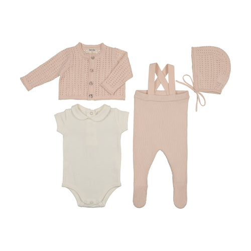 Bee & Dee Knit Ensemble - Pearly Pink