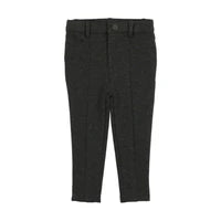 Lil Legs Knit Pants With Seam - Heather Grey