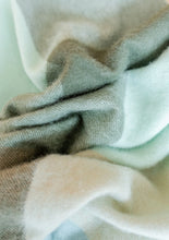 Load image into Gallery viewer, Little TBCO Lambswool Baby Blanket - Green Block Check
