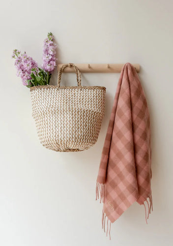 Little TBCO Lambswool Baby Blanket - Pink Gingham