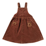 Limited Edition Embroidered Bow Pinafore Jumper - Brick