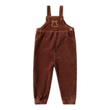 Limited Edition Embroidered Bow Overalls - Brick