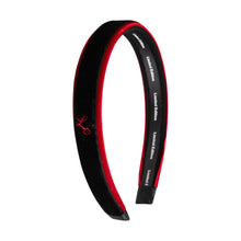 Load image into Gallery viewer, Limited Edition Two Tone Velvet Headband - Black/Red
