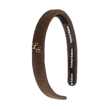 Load image into Gallery viewer, Limited Edition Thin Brushed Wool Headband - Chocolate