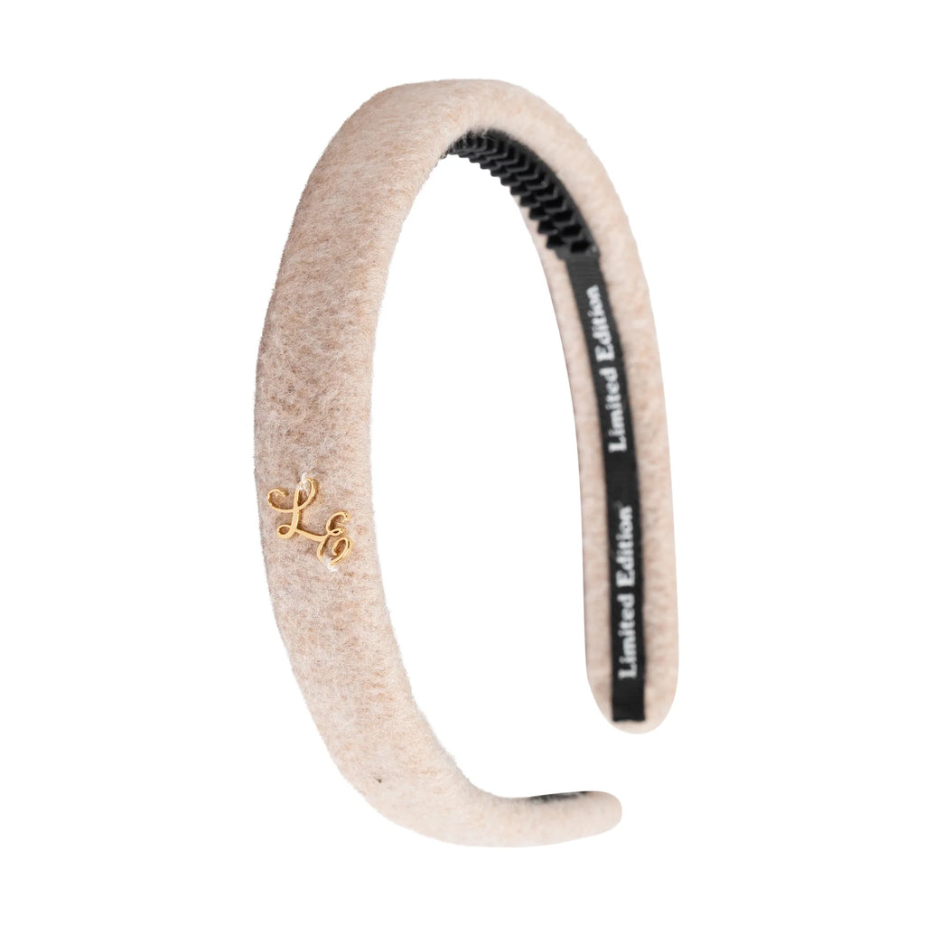 Limited Edition Thin Brushed Wool Headband - Ivory