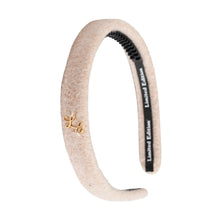 Load image into Gallery viewer, Limited Edition Thin Brushed Wool Headband - Ivory