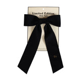 Limited Edition Brushed Wool Bow - Black