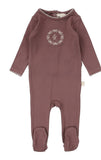 Lil Legs Emblem Footie - Dusty Plum