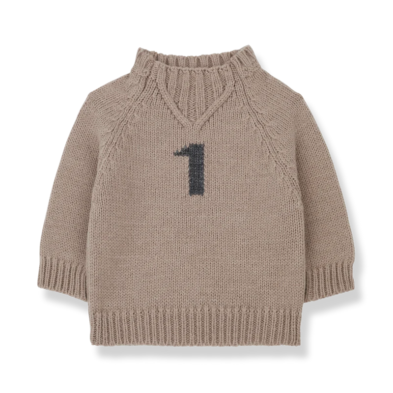 1+ in the Family Number One Sweater - Old Rose