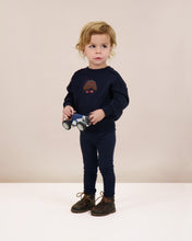 Load image into Gallery viewer, Lil Legs Plaid Detail Boys Sweatshirt - Navy