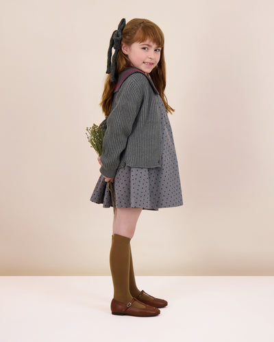 Lil Legs Primrose Dress - Pale Grey