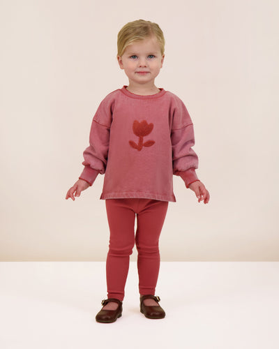 Lil Legs Sherpa Tulip Set - Mineral Red