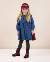 Load image into Gallery viewer, Lil Legs Pleated Sailor Dress - Navy Denim
