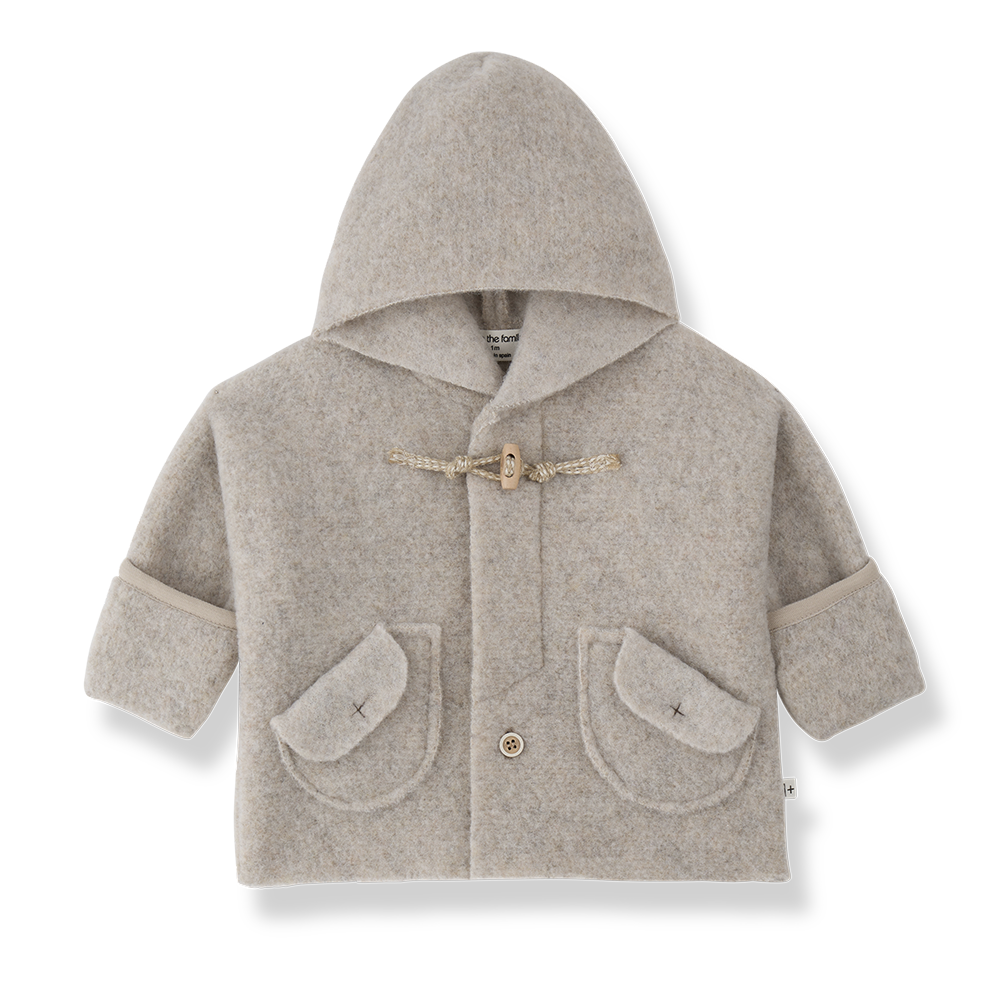 1+ In the Family Lillie Hooded Jacket - Beige