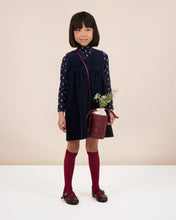 Load image into Gallery viewer, Lil Legs Vintage Floral Mockneck - Navy