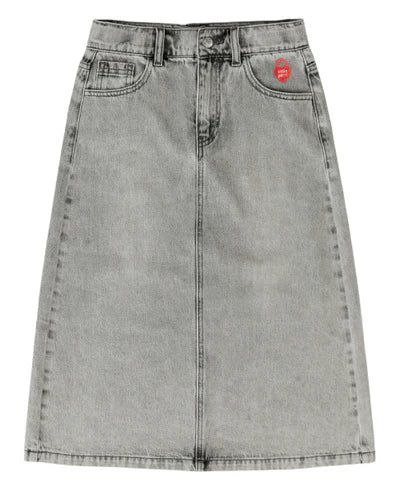 Little Parni Denim Long Skirt K501 - Grey