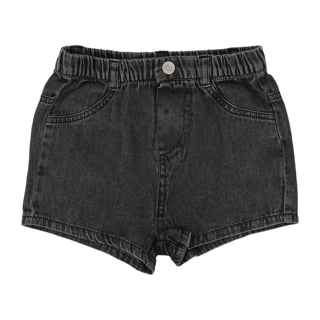 Lil Legs Denim Shorts - Black Denim