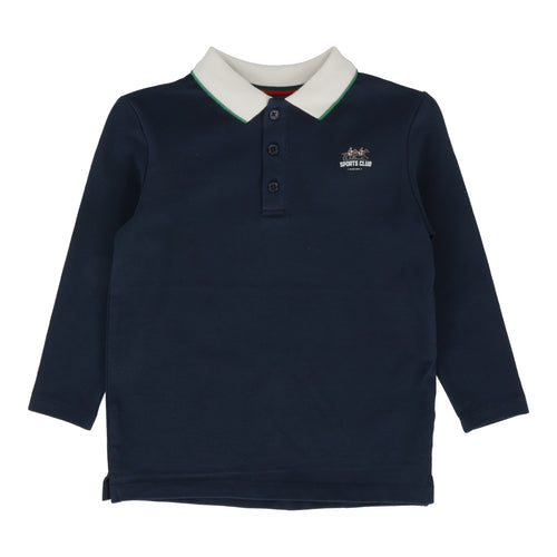 Lil Legs Boys Polo Long Sleeve - Navy
