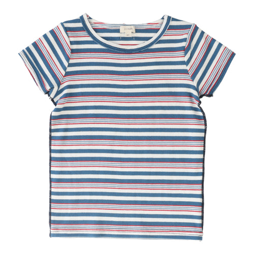 Lil Legs Basic Girl Tee Short Sleeve - Multistripe