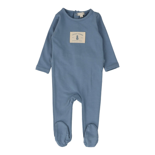 Lil Legs Contrast Footie - Blue