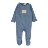 Lil Legs Contrast Footie - Blue